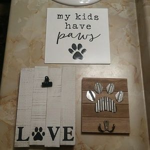 Hobby Lobby Paw Print Decor